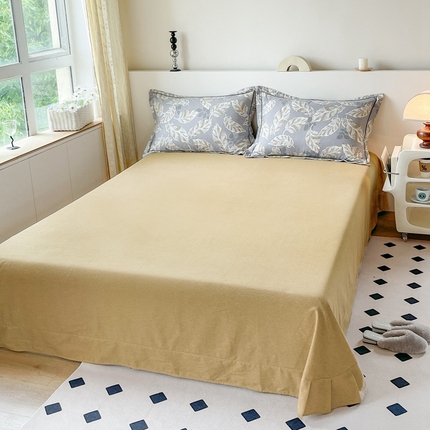 91家纺网 家纺一手货源 找家纺 （总）艾迪尚家纺 2025新款生态全棉磨毛印花四件套--单床单