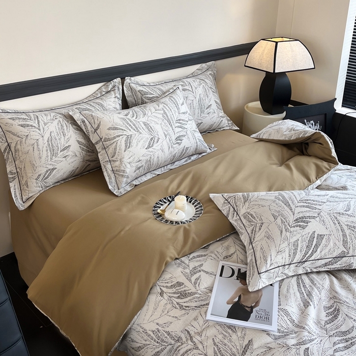 91家纺网 家纺一手货源 找家纺 艾迪尚家纺 2025新款生态全棉磨毛印花四件套 樱若