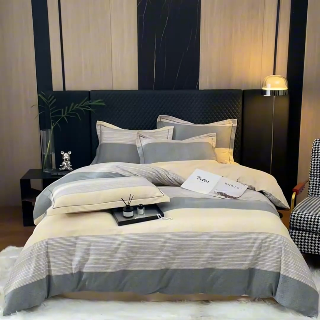 91家纺网 家纺一手货源 找家纺 帛美家纺 2024新款全棉生态磨毛印花四件套 爱意绵绵