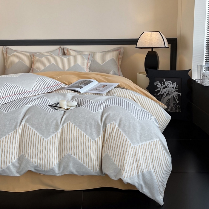 91家纺网 家纺一手货源 找家纺 艾迪尚家纺 2025新款生态全棉磨毛印花四件套--单被套 织锦