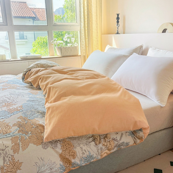 91家纺网 家纺一手货源 找家纺 艾迪尚家纺 2025新款生态全棉磨毛印花四件套--单被套 玛德里