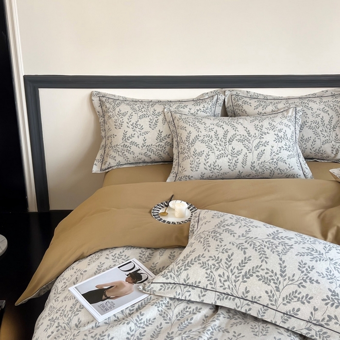 91家纺网 家纺一手货源 找家纺 艾迪尚家纺 2025新款生态全棉磨毛印花四件套--单被套 合叶