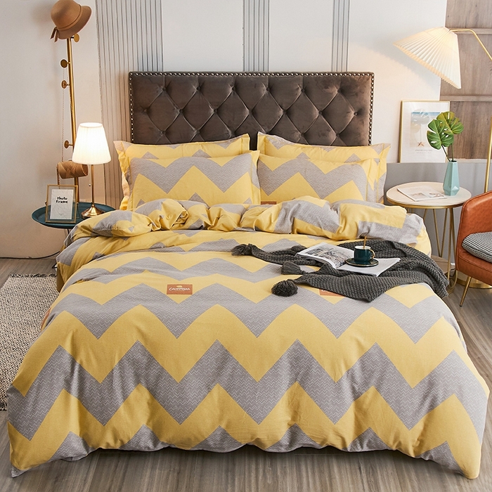 91家纺网 家纺一手货源 找家纺 艾迪尚家纺 2025新款生态全棉磨毛印花四件套 孟菲斯