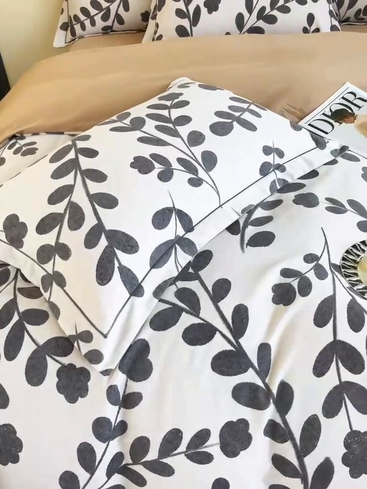 91家纺网 家纺一手货源 找家纺 艾迪尚家纺 2025新款生态全棉磨毛印花四件套 上春山-米