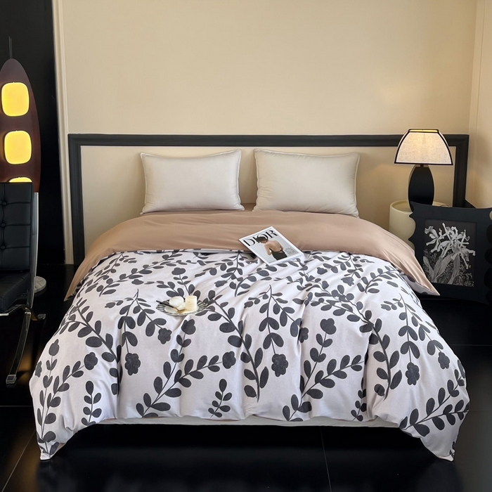 91家纺网 家纺一手货源 找家纺 艾迪尚家纺 2025新款生态全棉磨毛印花四件套--单被套 上春山-米