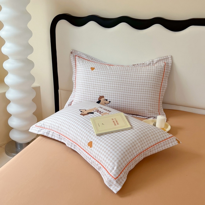 91家纺网 家纺一手货源 找家纺 艾迪尚家纺 2025新款生态全棉磨毛印花四件套 旺财多多-米