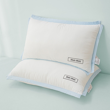 91家纺网 家纺一手货源 找家纺 （总）贵夫人 2024新款Amiu系云朵泡泡纱安睡枕A类枕头枕芯
