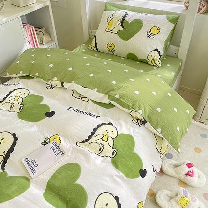 91家纺网 家纺一手货源 找家纺 （总）盛秋家纺 2025新款卡通印花学生三件套四件套