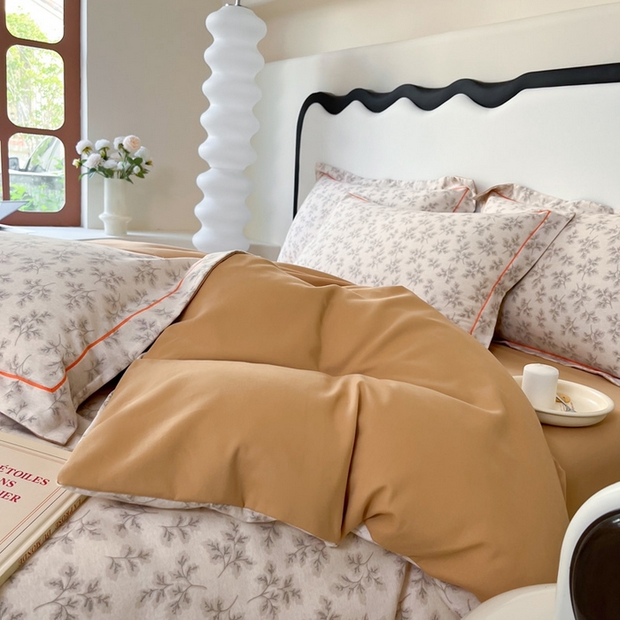 91家纺网 家纺一手货源 找家纺 艾迪尚家纺 2025新款生态全棉磨毛印花四件套--单被套 花盈