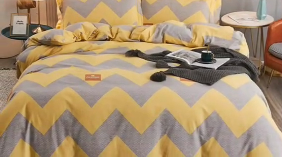 91家纺网 家纺一手货源 找家纺 艾迪尚家纺 2025新款生态全棉磨毛印花四件套 孟菲斯