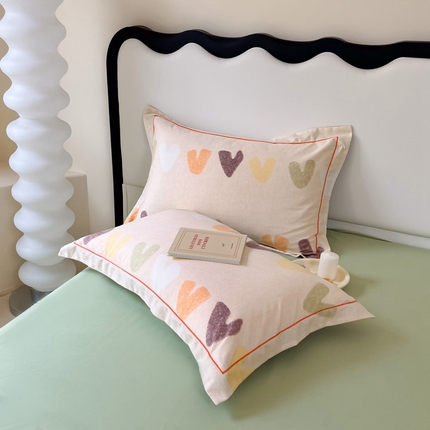 91家纺网 家纺一手货源 找家纺 （总）艾迪尚家纺 2025新款生态全棉磨毛印花四件套--单枕套