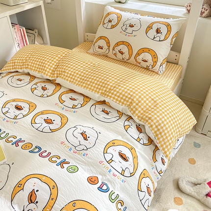 91家纺网 家纺一手货源 找家纺 （总）盛秋家纺 2025新款卡通印花学生三件套四件套