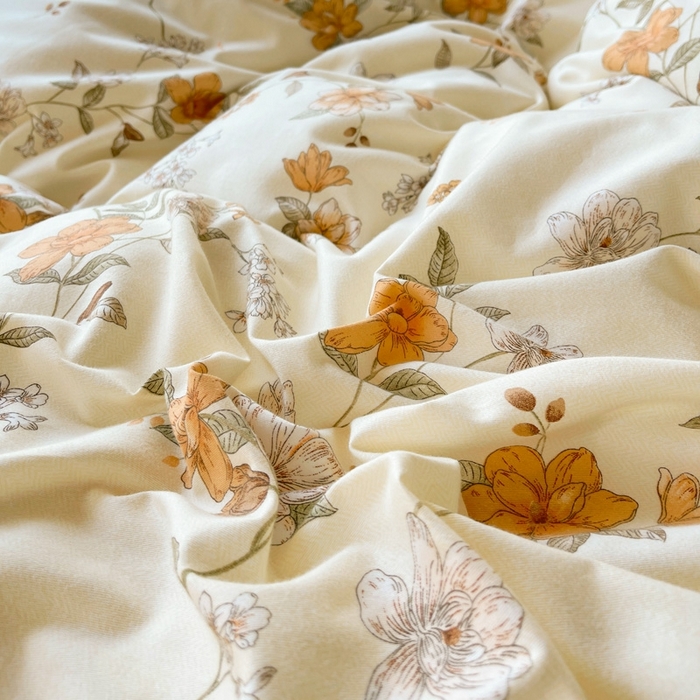 91家纺网 家纺一手货源 找家纺 艾迪尚家纺 2025新款生态全棉磨毛印花四件套 宁静—米