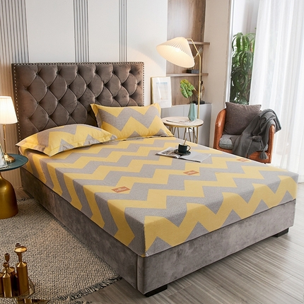 91家纺网 家纺一手货源 找家纺 （总）艾迪尚家纺 2025新款生态全棉磨毛印花四件套--单床笠