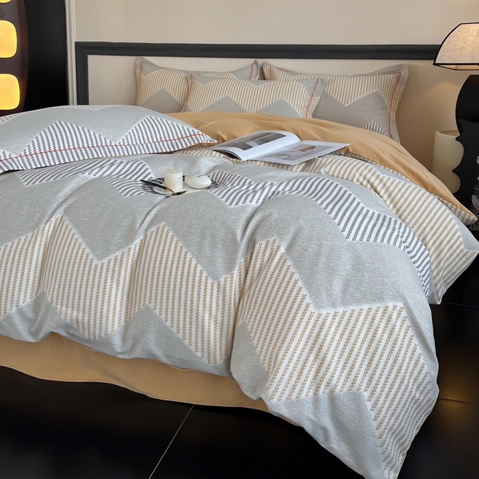 91家纺网 家纺一手货源 找家纺 艾迪尚家纺 2025新款生态全棉磨毛印花四件套--单被套 织锦