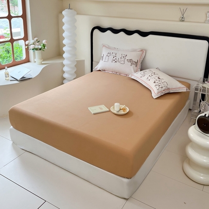 91家纺网 家纺一手货源 找家纺 （总）艾迪尚家纺 2025新款生态全棉磨毛印花四件套--单床笠