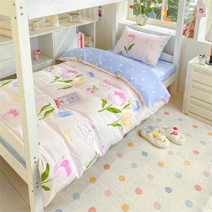 91家纺网 家纺一手货源 找家纺 （总）盛秋家纺 2025新款卡通印花学生三件套四件套