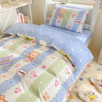 91家纺网 家纺一手货源 找家纺 （总）盛秋家纺 2025新款卡通印花学生三件套四件套