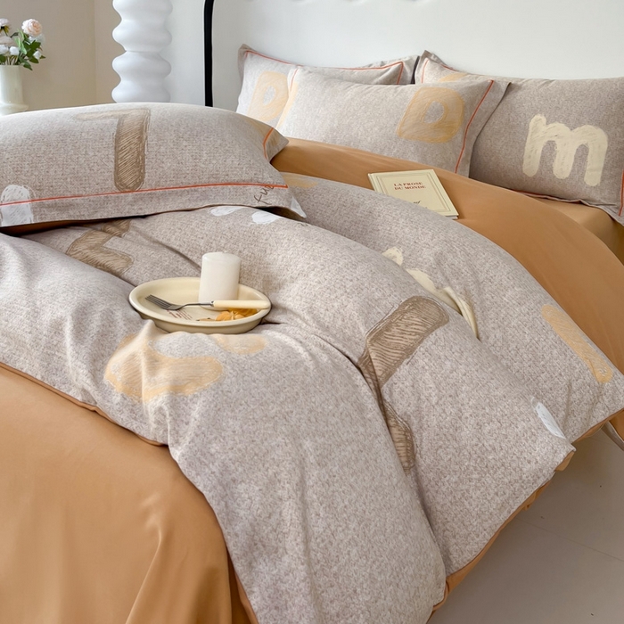 91家纺网 家纺一手货源 找家纺 艾迪尚家纺 2025新款生态全棉磨毛印花四件套--单被套 潮音