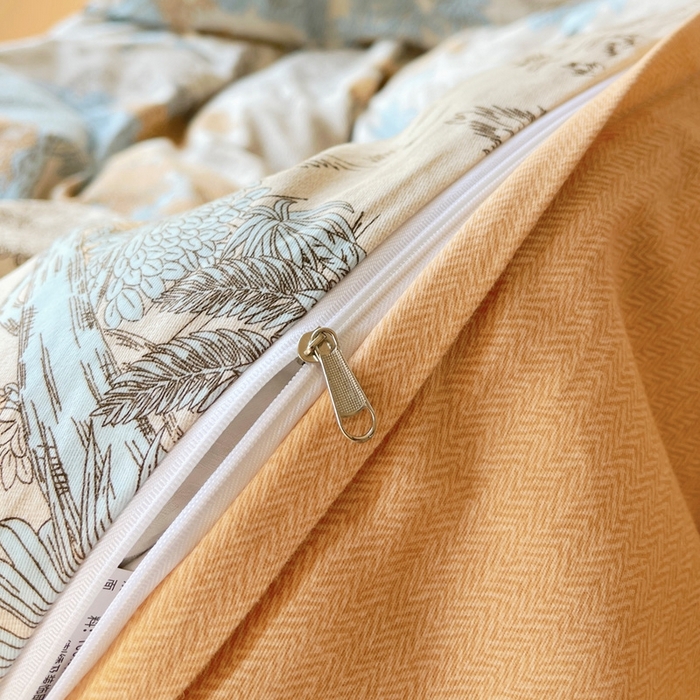 91家纺网 家纺一手货源 找家纺 艾迪尚家纺 2025新款生态全棉磨毛印花四件套--单被套 玛德里