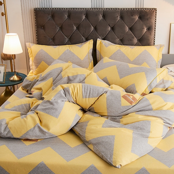 91家纺网 家纺一手货源 找家纺 艾迪尚家纺 2025新款生态全棉磨毛印花四件套 孟菲斯