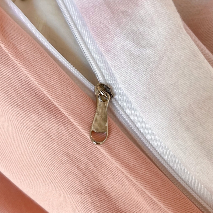 91家纺网 家纺一手货源 找家纺 艾迪尚家纺 2025新款生态全棉磨毛印花四件套 心心相印-粉