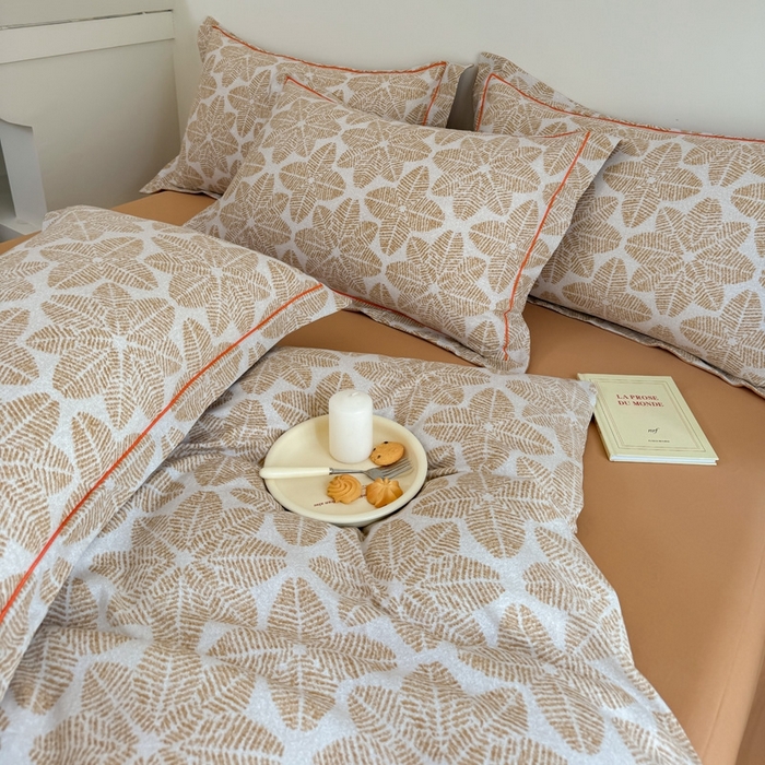 91家纺网 家纺一手货源 找家纺 艾迪尚家纺 2025新款生态全棉磨毛印花四件套 罗薇