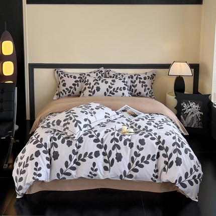 艾迪尚家纺 2025新款生态全棉磨毛印花四件套 上春山-米