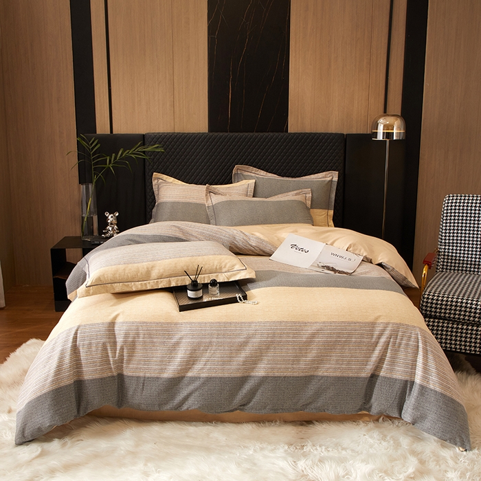 91家纺网 家纺一手货源 找家纺 帛美家纺 2024新款全棉生态磨毛印花四件套 爱意绵绵