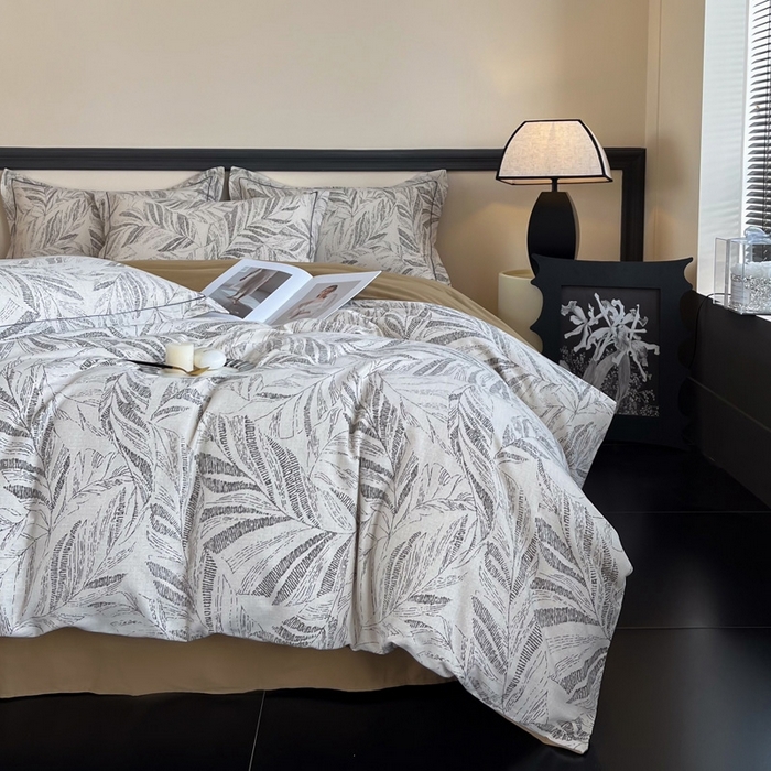 91家纺网 家纺一手货源 找家纺 艾迪尚家纺 2025新款生态全棉磨毛印花四件套--单被套 樱若