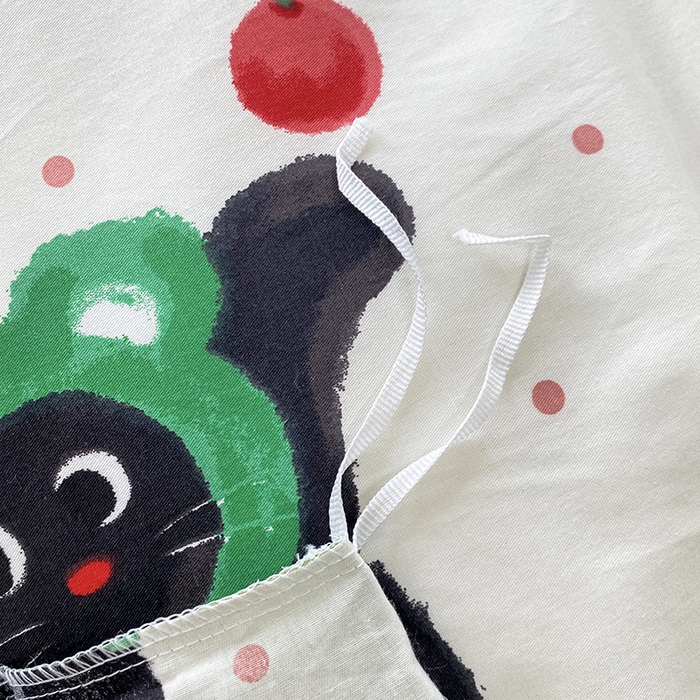 91家纺网 家纺一手货源 找家纺 宇彬家纺 2024新款13372全棉印花四件套和单被套怪诞猫咪