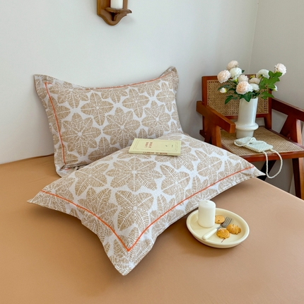 91家纺网 家纺一手货源 找家纺 （总）艾迪尚家纺 2025新款生态全棉磨毛印花四件套--单枕套