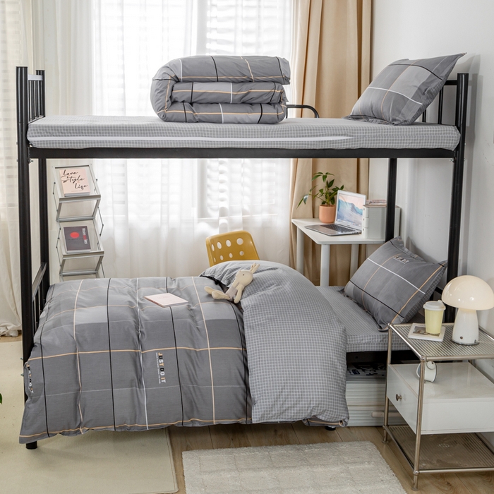 91家纺网 家纺一手货源 找家纺 （总）锦润家纺 2025新款学生季13372床笠床垫套印花全棉学生三件套多件套大礼包