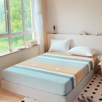 91家纺网 家纺一手货源 找家纺 （总）艾迪尚家纺 2025新款生态全棉磨毛印花四件套--单床笠