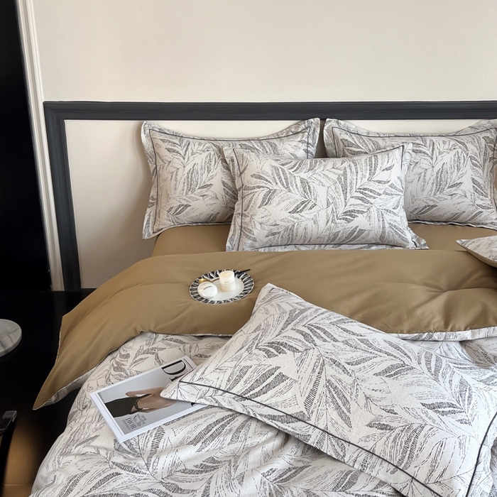 91家纺网 家纺一手货源 找家纺 艾迪尚家纺 2025新款生态全棉磨毛印花四件套 樱若