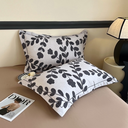 91家纺网 家纺一手货源 找家纺 （总）艾迪尚家纺 2025新款生态全棉磨毛印花四件套--单枕套