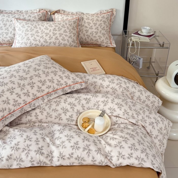 91家纺网 家纺一手货源 找家纺 艾迪尚家纺 2025新款生态全棉磨毛印花四件套--单被套 花盈