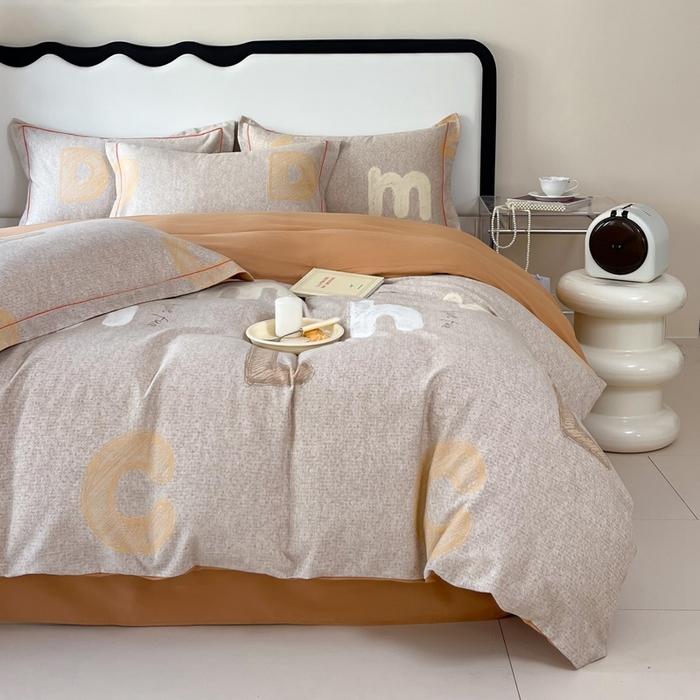 91家纺网 家纺一手货源 找家纺 艾迪尚家纺 2025新款生态全棉磨毛印花四件套--单被套 潮音