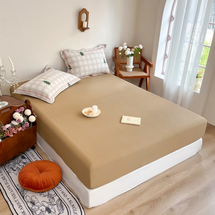 91家纺网 家纺一手货源 找家纺 （总）艾迪尚家纺 2025新款生态全棉磨毛印花四件套--单床笠