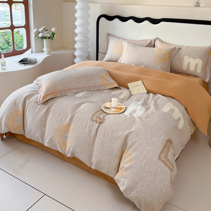 91家纺网 家纺一手货源 找家纺 艾迪尚家纺 2025新款生态全棉磨毛印花四件套--单被套 潮音