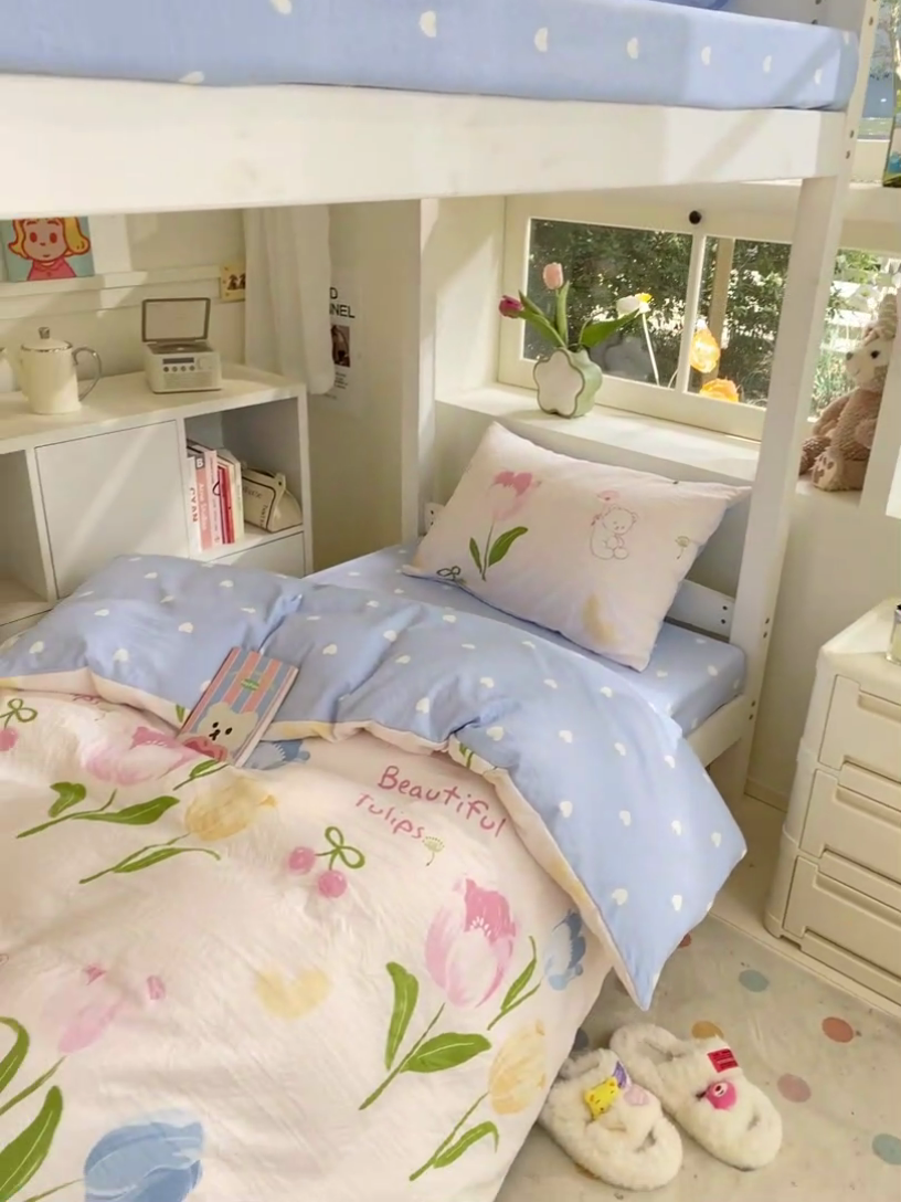 91家纺网 家纺一手货源 找家纺 （总）盛秋家纺 2025新款卡通印花学生三件套四件套