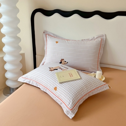 91家纺网 家纺一手货源 找家纺 （总）艾迪尚家纺 2025新款生态全棉磨毛印花四件套--单枕套