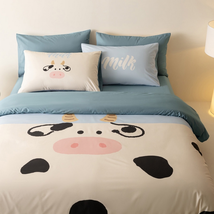 91家纺网 家纺一手货源 找家纺 雅居纺家纺 2024新款全棉印花13372大版四件套 小牛牛