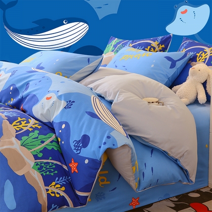 91家纺网 家纺一手货源 找家纺 （总）金鑫汇家纺 2024新款全棉印花四件套