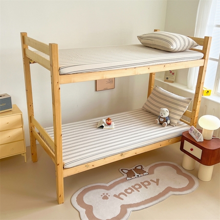 91家纺网 家纺一手货源 找家纺 多品家纺 2024新款水洗棉学生宿舍单床笠【无印风，宜家风】 幻影