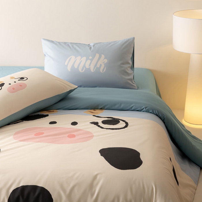 91家纺网 家纺一手货源 找家纺 雅居纺家纺 2024新款全棉印花13372大版四件套 小牛牛