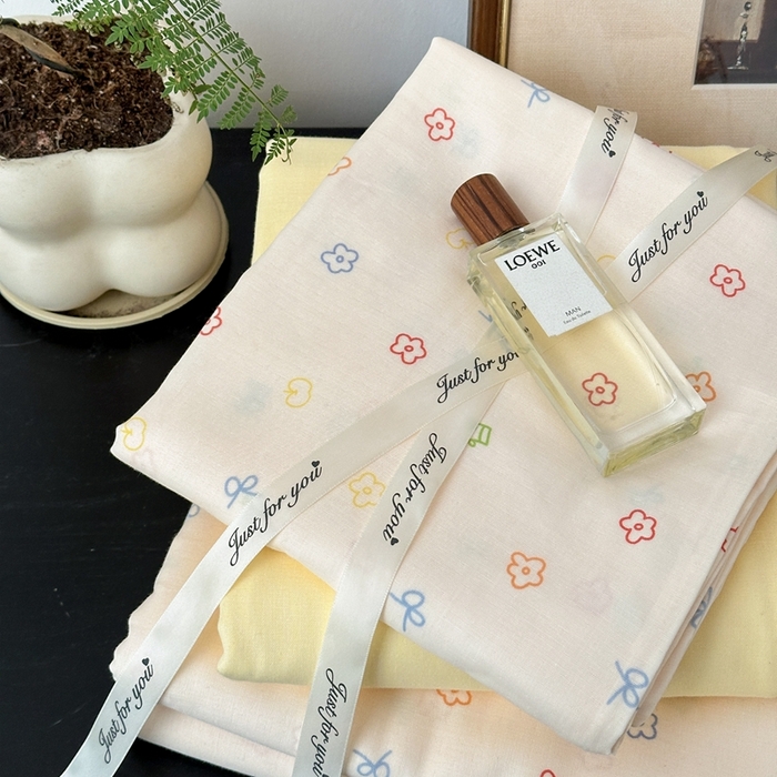 91家纺网 家纺一手货源 找家纺 吉象家纺 2024新款双层纱四件套叠拍 奶油派