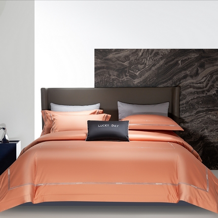 91家纺网 家纺一手货源 找家纺 （总）诗黛尔 2024秋冬新款长绒棉刺绣四件套-卡地亚系列