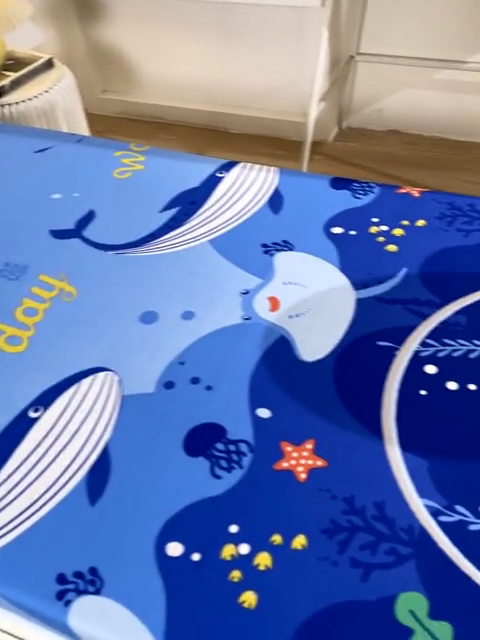 91家纺网 家纺一手货源 找家纺 金鑫汇 2024新款全棉卡通印花学生床垫套床笠系列 海族馆