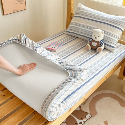 多品家纺 2024新款水洗棉学生宿舍单床笠【无印风，宜家风】 苏格兰